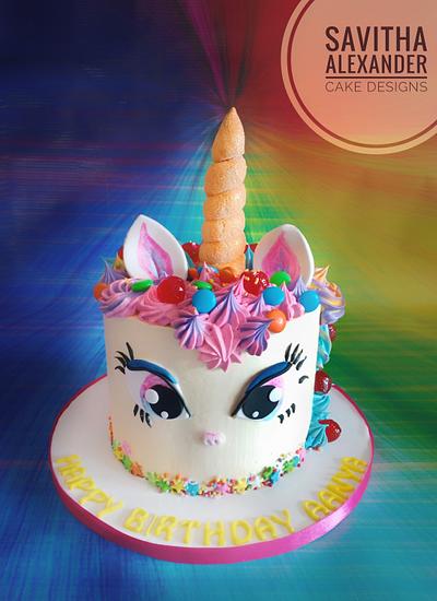 Unicorn Rainbow Cake - Cake by Savitha Alexander