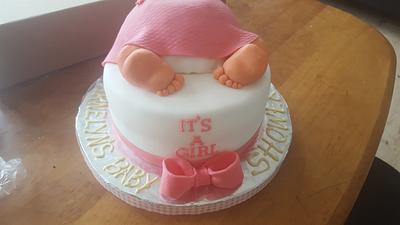 Baby girl - Cake by Shemoe
