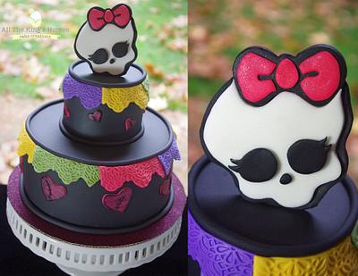 Monster High Skelita inspired cake - Cake by Mandy