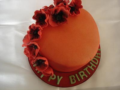 love poppies - Cake by petal