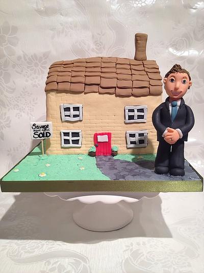 Estate agent house cake - Cake by Jenna