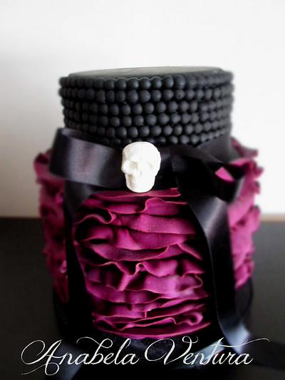 Purple Lace Skull  - Cake by AnabelaVentura