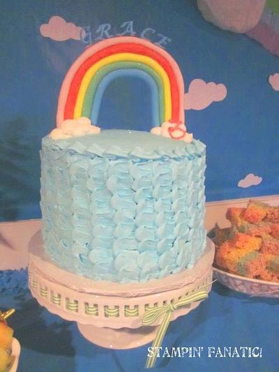 Rainbows and Ruffles - Cake by Icingtopsthecake
