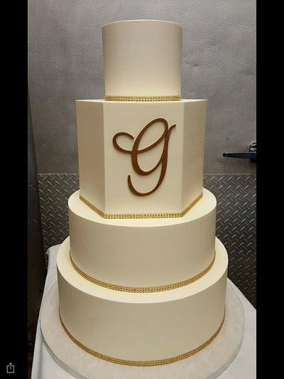 Minimalist white wedding cake - Cake by Ester Siswadi