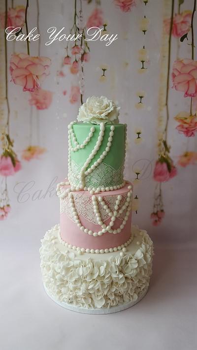 Vintage Wedding Cake. - Cake by Cake Your Day (Susana van Welbergen)