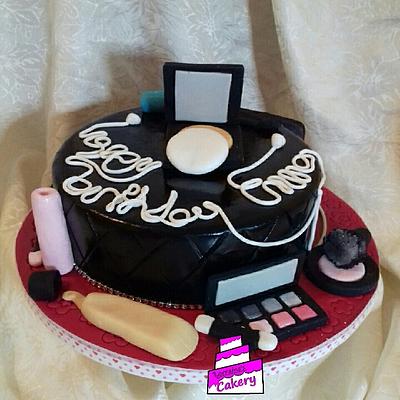 Makeup Cake  - Cake by Lorraine's Cakery