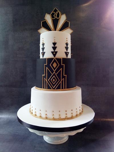Art Deco birthday cake - Cake by Mandy