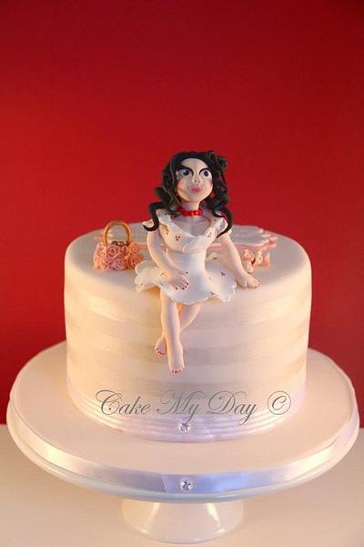 Girl with bag and shoes - Cake by Cake My Day