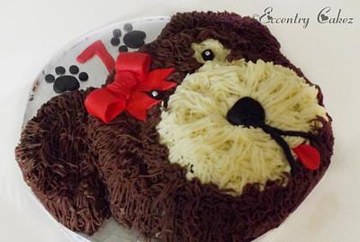 Dog Face Cake - Cake by Eccentry Cakez