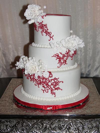Winter Wedding - Cake by Nancy T W.