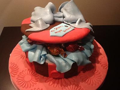 Chocolate gift box Cake - Cake by CupNcakesbyivy