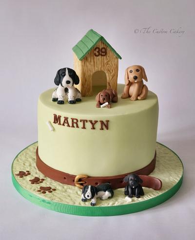 Dog Family - Cake by The Custom Cakery