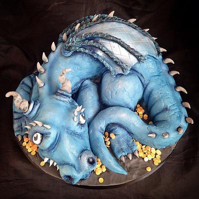 Blue Dragon - Cake by Caron Eveleigh
