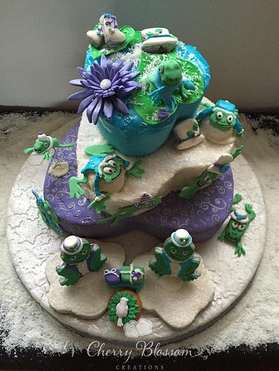 10 "Frog" Lords a Leaping - Cake by Winn