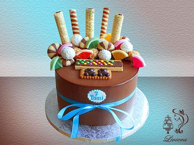 chocolate birthday cake - Cake by LiViera