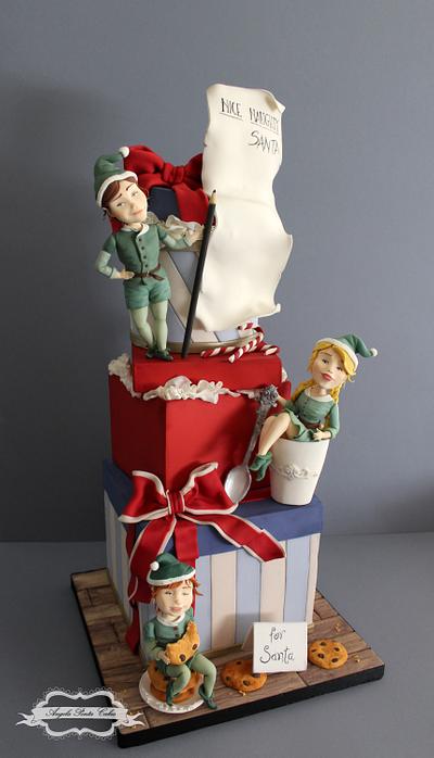 Have you been naughty or nice?  - Cake by Angela Penta