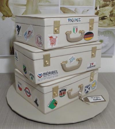 Well Travelled Wedding Cake - Cake by Leanne Purnell