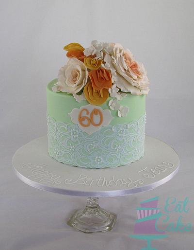 Mint and Peach! - Cake by Eat Cake