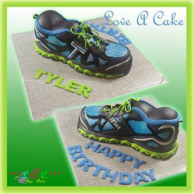 New Balance Inspired Shoe Birthday Cake - Cake by genzLoveACake