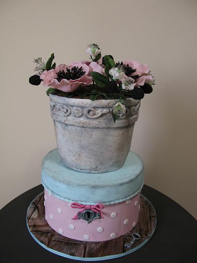 flower pot cake - Cake by Delice