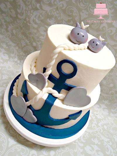 Nautical Baby Shower Cake - Cake by YB Cakes and More