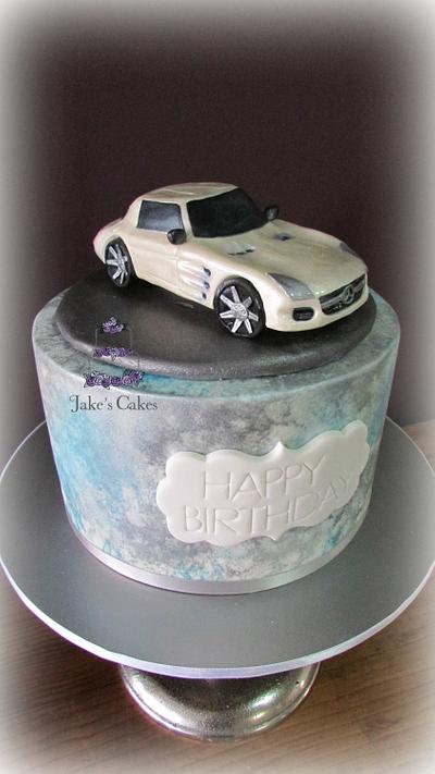 Mercedes Benz SLS AMG GT Car Cake - Cake by Jake's Cakes