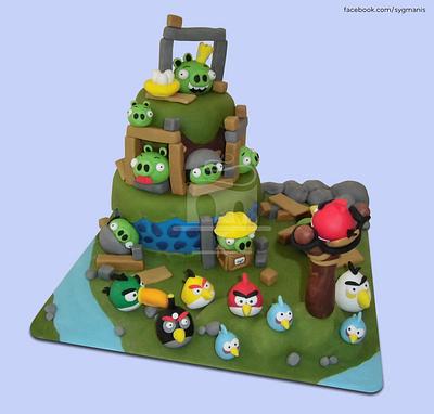 Angry Birds - Cake by SayangManis