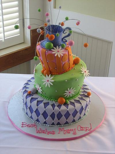 Mad Hatter Bridal Shower Cake - Cake by Kristen