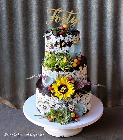Forty - Cake by Sassy Cakes and Cupcakes (Anna)