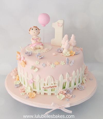 Baby Girl turns 1! - Cake by Lulubelle's Bakes