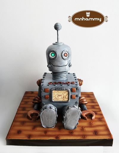 Robot - Cake by Mnhammy by Sofia Salvador