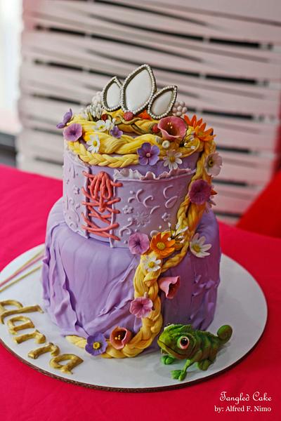 Tangled with Rapunzel's braids - Cake by Alfred (A. Cakes & Cupcakes)