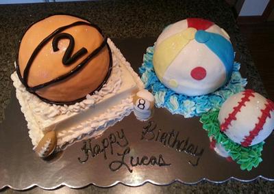 Sports Ball Cake - Cake by Patty's Cake Designs