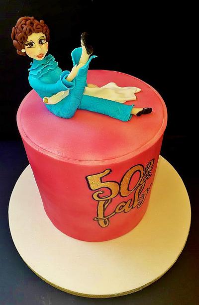 50 & fab cake - Cake by WhenEffieDecidedToBake