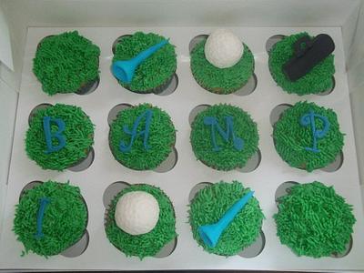 golf cupcakes - Cake by samantha babb