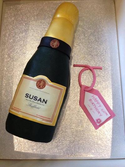 Champagne bottle - Cake by Kayleighscakes
