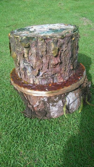 Tree stump  - Cake by Daniel Guiriba