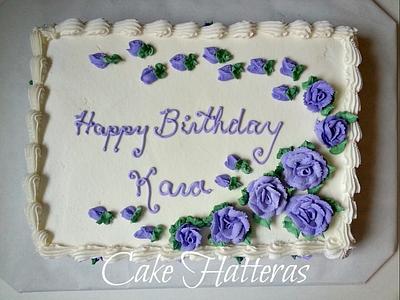 Old School Lavender Roses - Cake by Donna Tokazowski- Cake Hatteras, Martinsburg WV