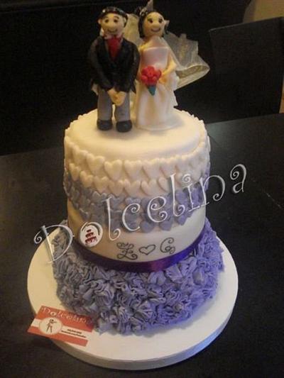 Purple Wedding Cake - Cake by Maja