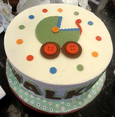 Baby Shower cake - Buggy - Cake by crnewbold