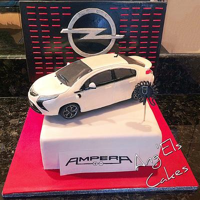 Opel ampera  - Cake by Els tess