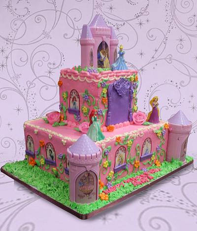 Princesses Pink Castle - Cake by MsTreatz