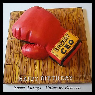 boxing glove - Cake by Sweet Things - Cakes by Rebecca