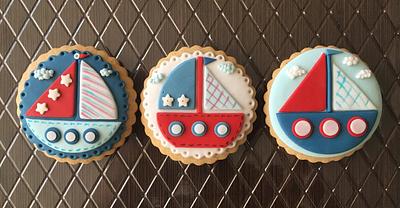 Nautical Cookies - Cake by sansil (Silviya Mihailova)