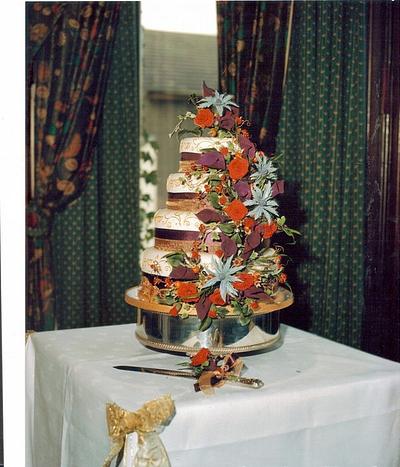 My first ever wedding cake  - Cake by Melanie Jane Wright