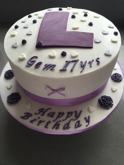 17th Birthday cake for Gemma  - Cake by Roberta