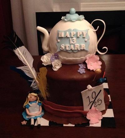 Alice in Wonderland - Cake by Charise Viccarone~ The Flour Bouquet Co.