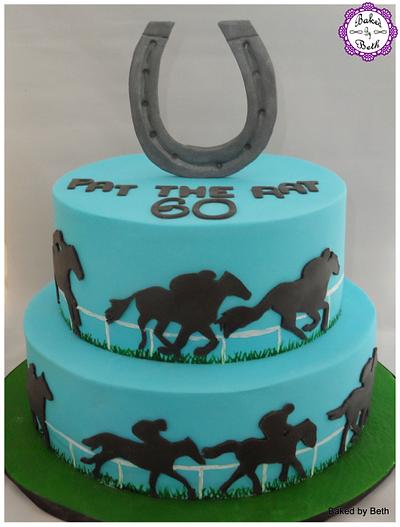 Horse Racing - Cake by BakedbyBeth