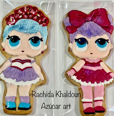 Lol cookies  - Cake by Rachida sugar flower 