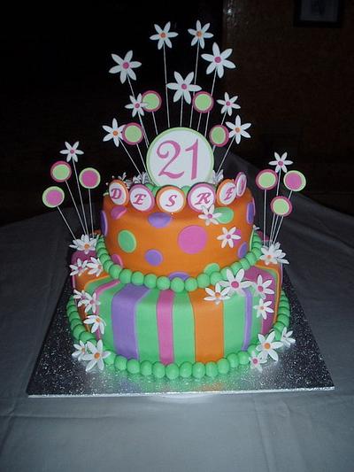 21st Birthday cake - Cake by Dittle